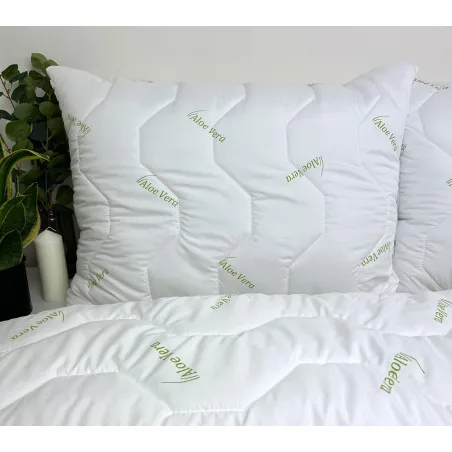 Almohada Aloe Vera Green 50x70 cm – suave, almohada deluxe hipoalergénica