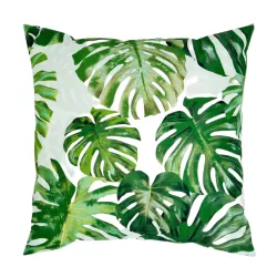 Almohada decorativa Jungle 60x60 cm con diseño tropical, ideal para salones