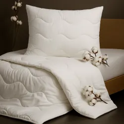 Conjunto Edredón + Almohada Medic – 100% Algodón, 300 g/m², Multiestación