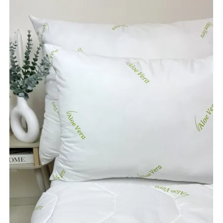 Almohada Aloe Vera Green 70x90 cm, antibacteriana, almohada deluxe de lujo