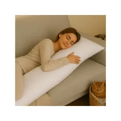 Funda para cojín de relajación Blanca 50x150 cm