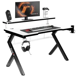 Escritorio gaming Hero 5.0 Blanco 120 cm