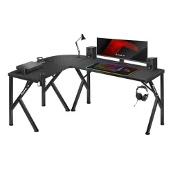 Escritorio Gaming Esquinero Hero 6.3 Negro 154 cm