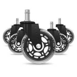 Set de Ruedas Silla Gaming Casters 2.0 Negro