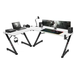 Escritorio Gaming Hero 7.0 Blanco en Ángulo 154 cm