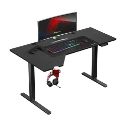 Hero 9.1 Negro Escritorio gaming 145 cm con ajuste eléctrico altura
