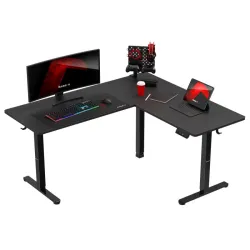 Hero 9.5 Negro Escritorio Gaming Esquinero Eléctrico 160 cm