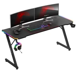 Escritorio gaming Hero 4.8 RGB 160 cm con iluminación LED