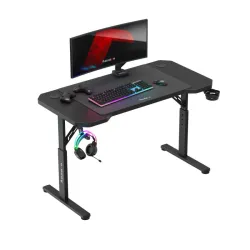 Escritorio gaming Hero 2.6 Negro 120 cm con altura ajustable