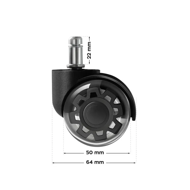 Ruedas Wheels 3.0 Negro para Sillas 6