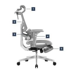 Silla gaming ergonómica Expert 8.7 gris Mesh 14