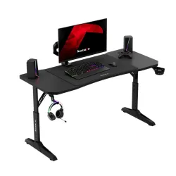 Escritorio Gaming Hero 3.6 Negro con Ajuste de Altura