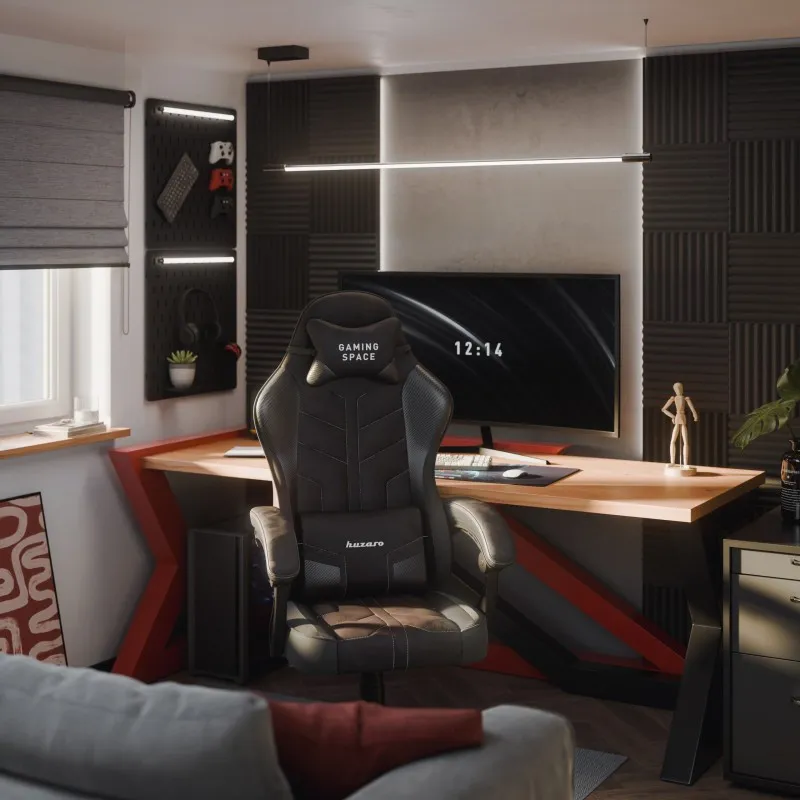 Silla Gaming Force 2.7 Negro Carbon Terciopelo 3