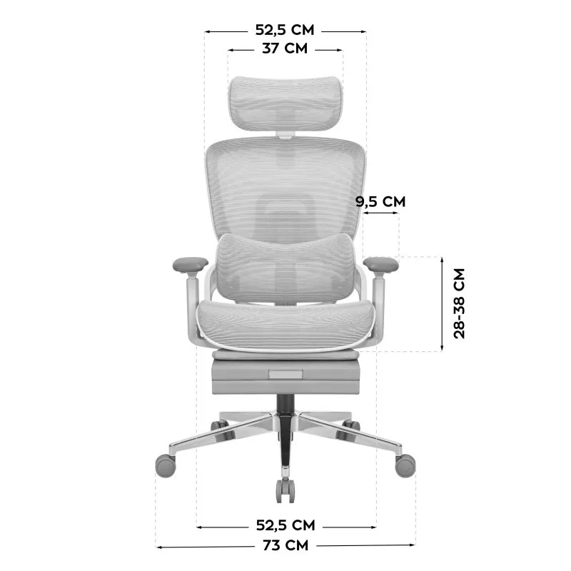 Mark Adler Expert 9.3 Gris Silla Gaming Ergonómica 10