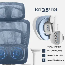 Visioner 6.1 Gris Silla de oficina con masaje 2