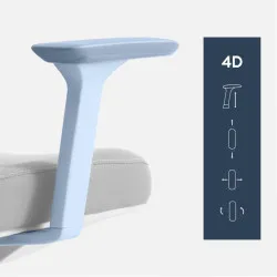 Visioner 6.1 Gris Silla de oficina con masaje 9