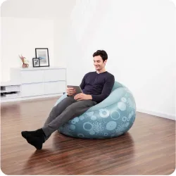 Sillón hinchable Bestway 75052 de material rojo, cómodo para uso exterior