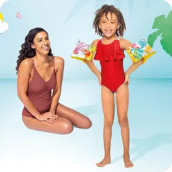 Manguitos de colores para niños, ideales para la diversión acuática y la seguridad