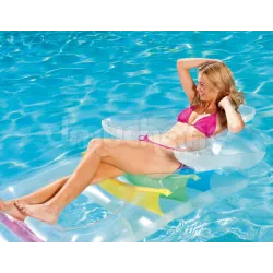 Colchón hinchable 165 x 89 cm, cómodo para relajarse en el agua, Bestway 43011