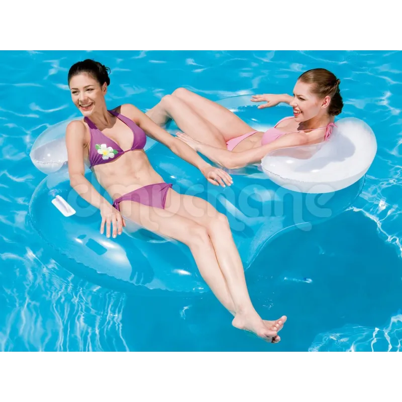 Sillón flotante doble elegante perfecto para piscina o playa