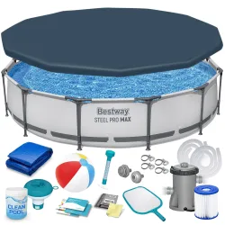 Piscina de Jardín con Estructura 366 x 76 cm 16en1 Bestway 56416