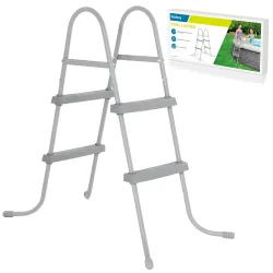 Escalera metálica para piscina 84 cm Bestway 58430