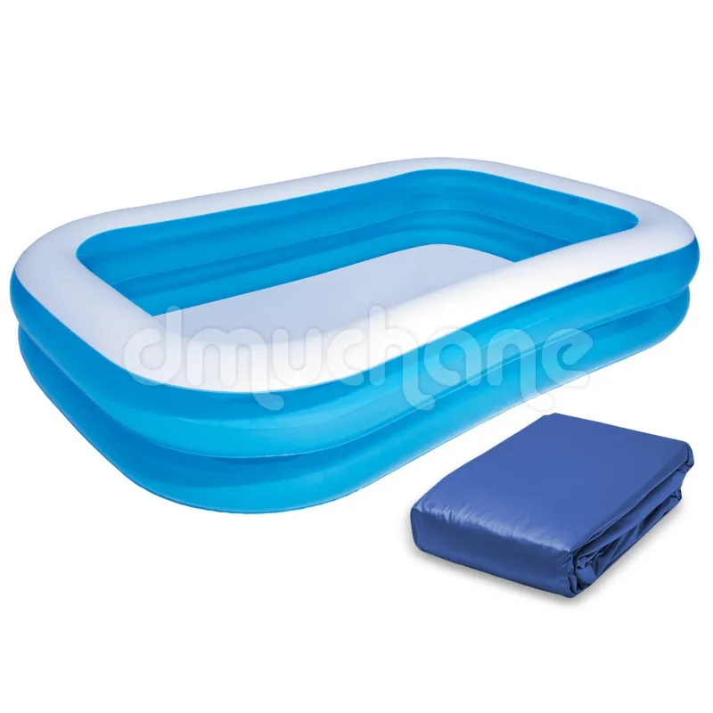 Piscina hinchable familiar 262 x 175 x 51 cm con lona Bestway 54006, perfecta para el verano