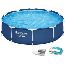 Piscina de jardín con marco de acero 305 x 76 cm Bestway 56677