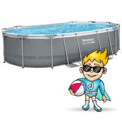 Piscina de jardín azul, 18-en-1 Bestway 56448, perfecta para uso exterior