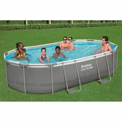 Piscina de jardín para niños, 488 x 305 x 107 cm, 18-en-1 Bestway 56448