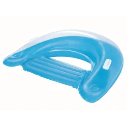 Puff hinchable verde para agua, ideal para relajarse en el jardín