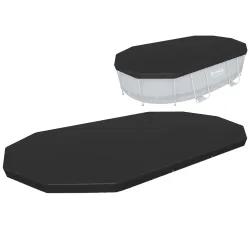 Bestway 58425 Cobertor para Piscina Oval con Estructura 427 x 250 x 100 cm