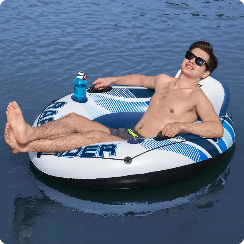 Flotador nado colorido Rapid Rider, ideal para piscina y playa