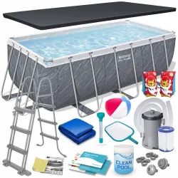 Piscina de jardín con estructura 412 x 201 x 122 cm 17in1 Bestway 56722