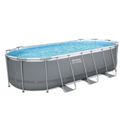 Piscina de jardín con estructura metálica 549 x 274 x 122 cm, ideal para niños y adultos