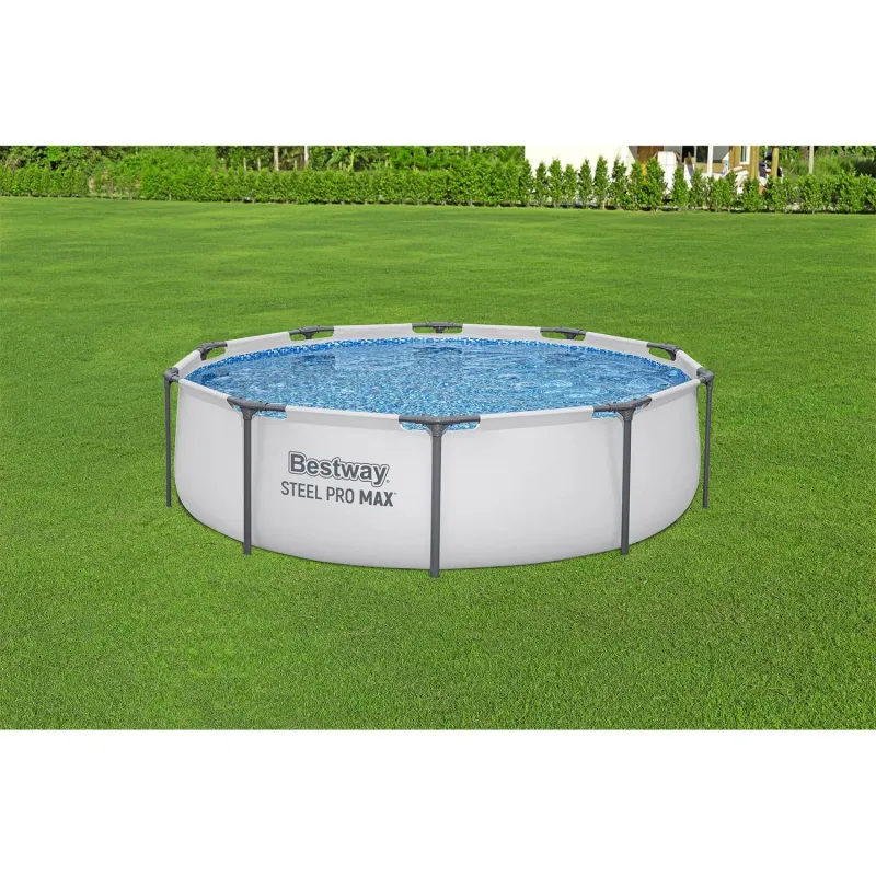 Piscina de marco 305 x 76 cm, ideal para relajarse en el jardín
