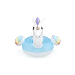 Unicornio hinchable 155 x 119 cm, gran diversión para los niños en el jardín