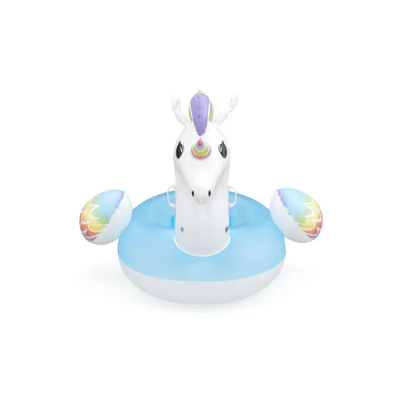 Unicornio hinchable 155 x 119 cm, gran diversión para los niños en el jardín