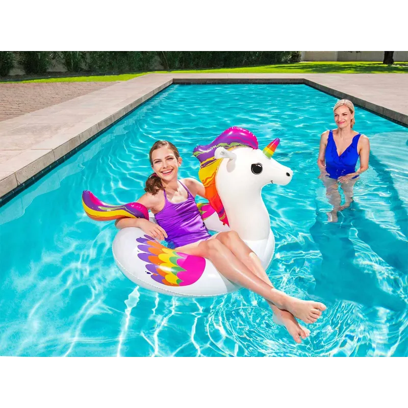 Flotador colorido en forma de unicornio para niños