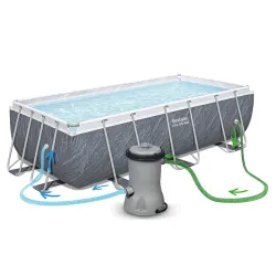 Piscina de jardín 11-in-1 Bestway 56721 perfecta para relajarse en el jardín