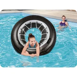Flotador de natación neumático 119 cm, cómodo y seguro para niños