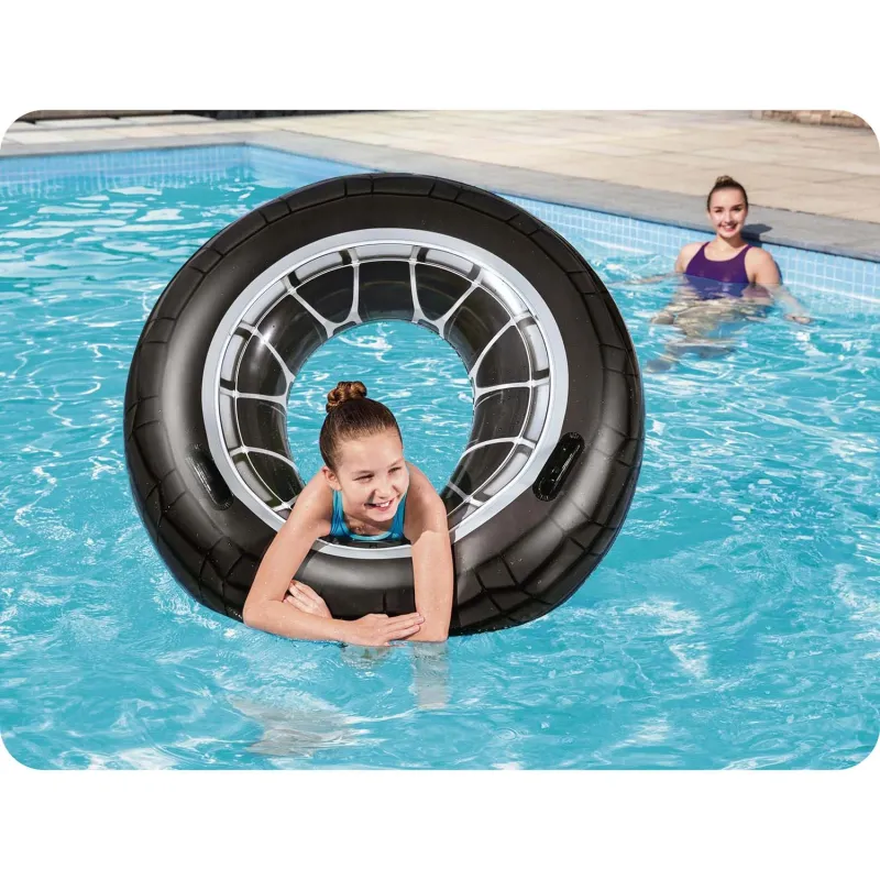 Flotador de natación neumático 119 cm, cómodo y seguro para niños