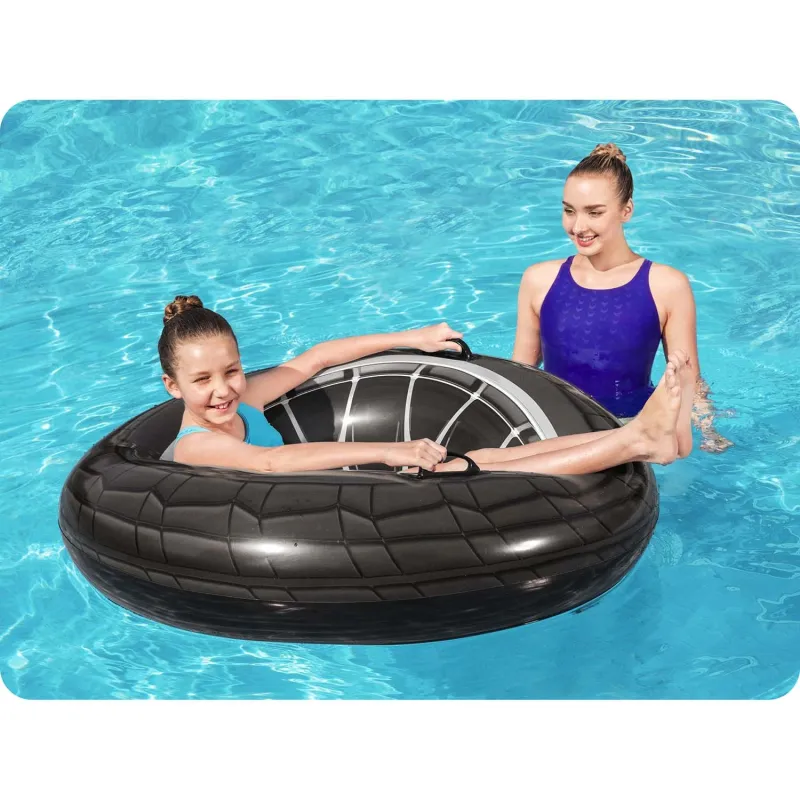 Flotador de natación neumático 119 cm, material PVC resistente