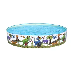 Piscina de Jardín Dinosaurios 244x46cm, colorida y divertida para los niños
