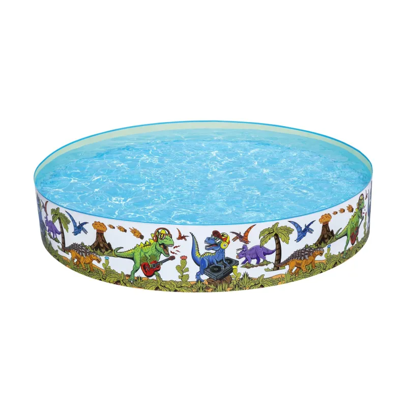 Piscina de Jardín Dinosaurios 244x46cm, fabricada con materiales duraderos
