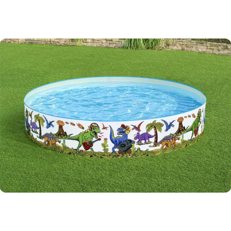 Piscina de Jardín Dinosaurios 244x46cm, perfecta para los pequeños amantes de los dinosaurios