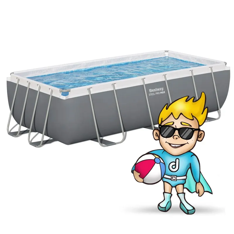 Piscina con estructura 404 x 201 x 100 cm, ideal para reuniones familiares