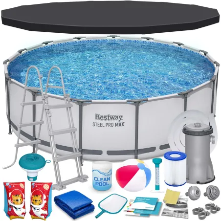 Piscina de jardín 457 x 122 cm, perfecta para disfrutar del verano al aire libre