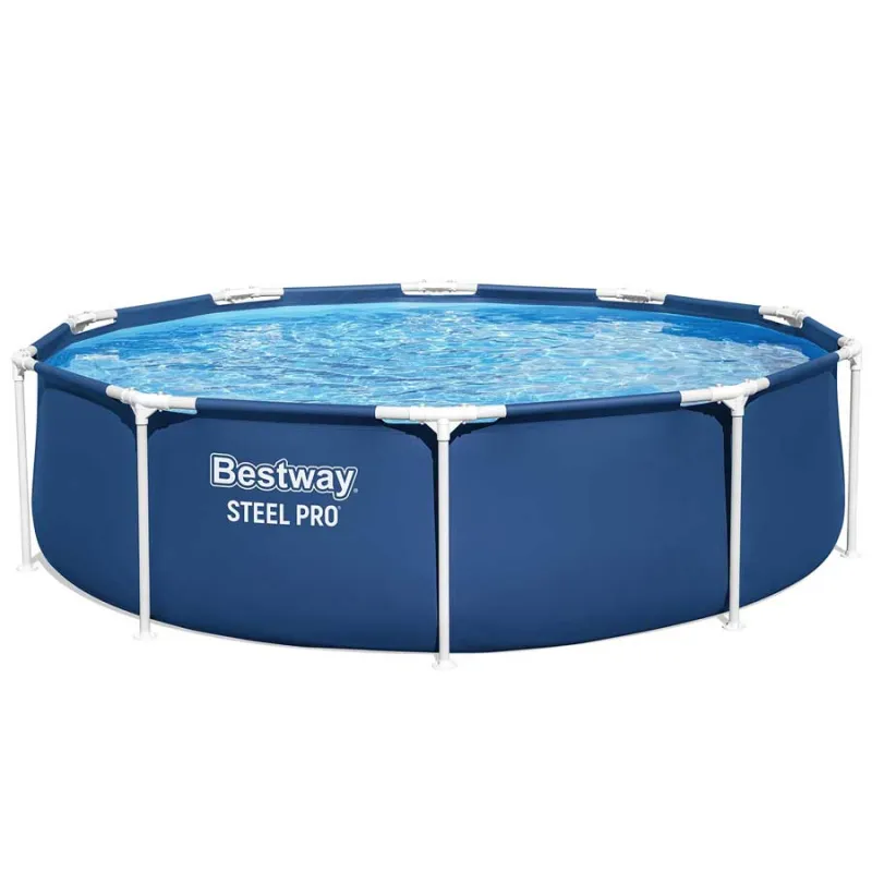 Piscina de jardín 305 x 76 cm 8-en-1, perfecta para la diversión al aire libre de los niños