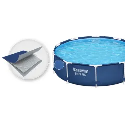 Piscina de jardín 305 x 76 cm, material resistente a los rayos UV para un uso duradero